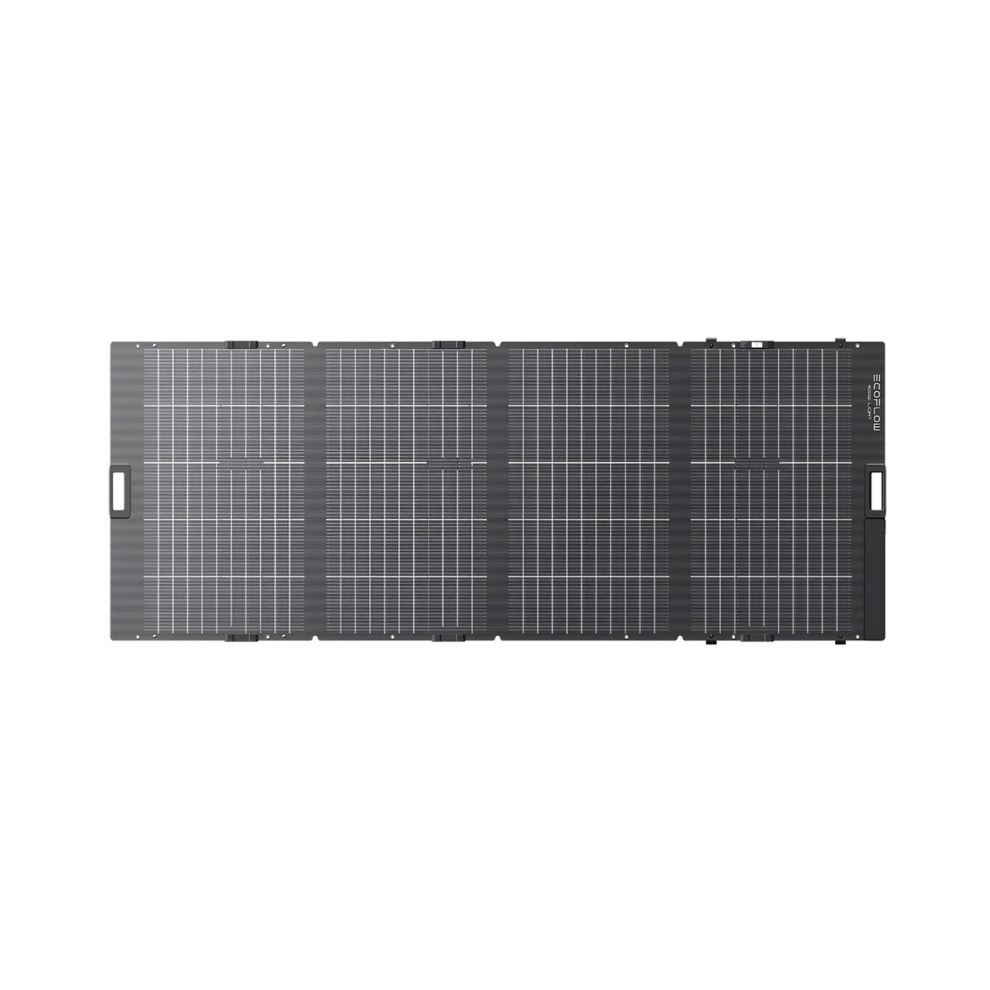 EcoFlow 400W draagbaar zonnepaneel vooraanzicht op lichte achtergrond