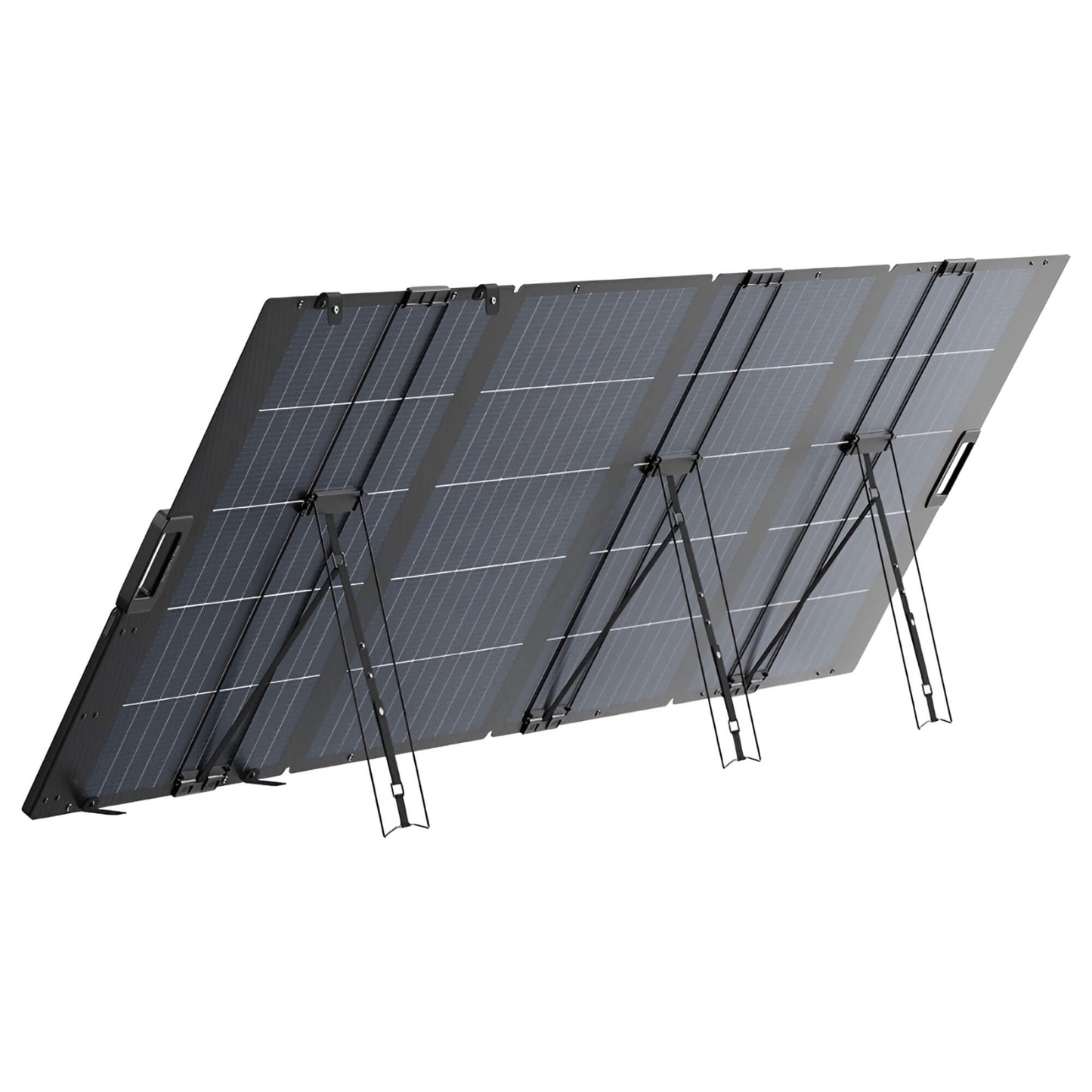 EcoFlow 400W draagbaar zonnepaneel met verstelbare standaard op lichte achtergrond
