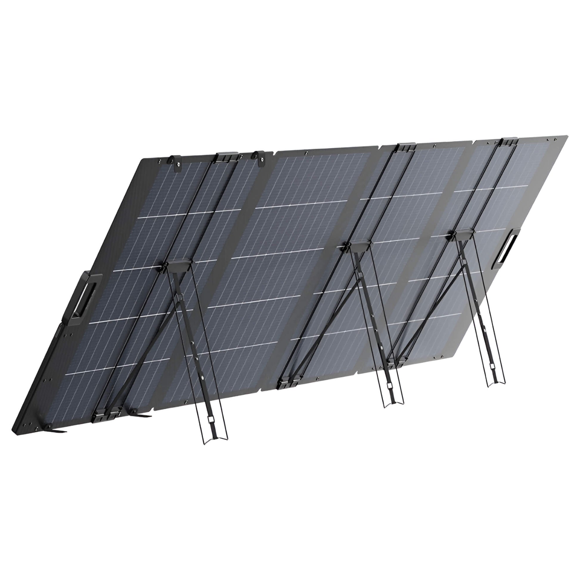 EcoFlow 400W draagbaar zonnepaneel met verstelbare standaard op lichte achtergrond