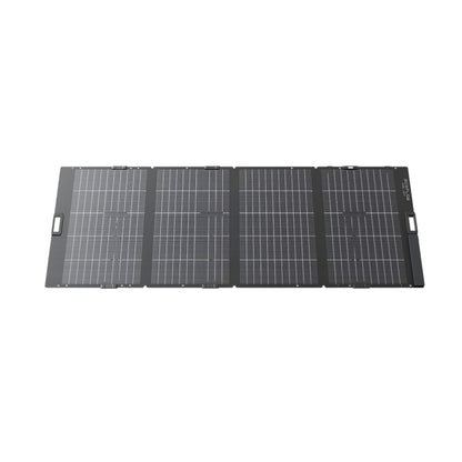 EcoFlow 400W draagbaar zonnepaneel volledig uitgeklapt op lichte achtergrond