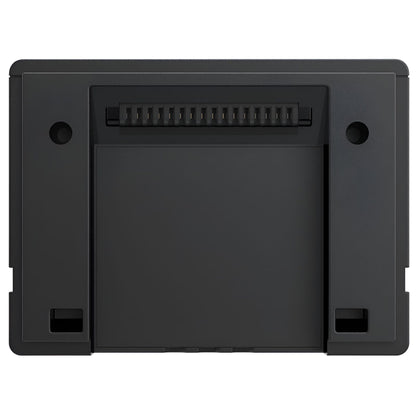 Achterzijde van de EcoFlow GLACIER plug-in accu met connector voor aansluiting op de koelbox op witte achtergrond