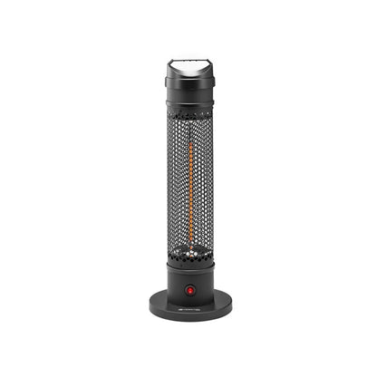 Vooraanzicht van de Herschel HAVANA 800 W infrarood terrasverwarmer - zwart