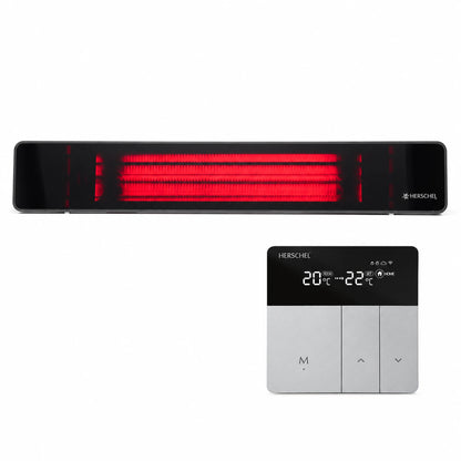 Herschel RIO 2500 W met iQ T-MKS 16A wifi thermostaat.