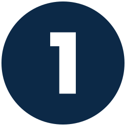 1-blauw icoon