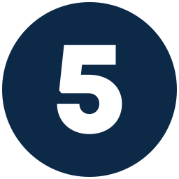 5-blauw icoon